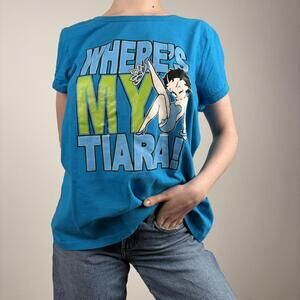 Women's Blue Betty Boop Tshirt